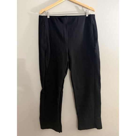 Betabrand Women’s 2XL Petite Pants Black Pull On Yoga Work Pants Straight Leg - Picture 1 of 9